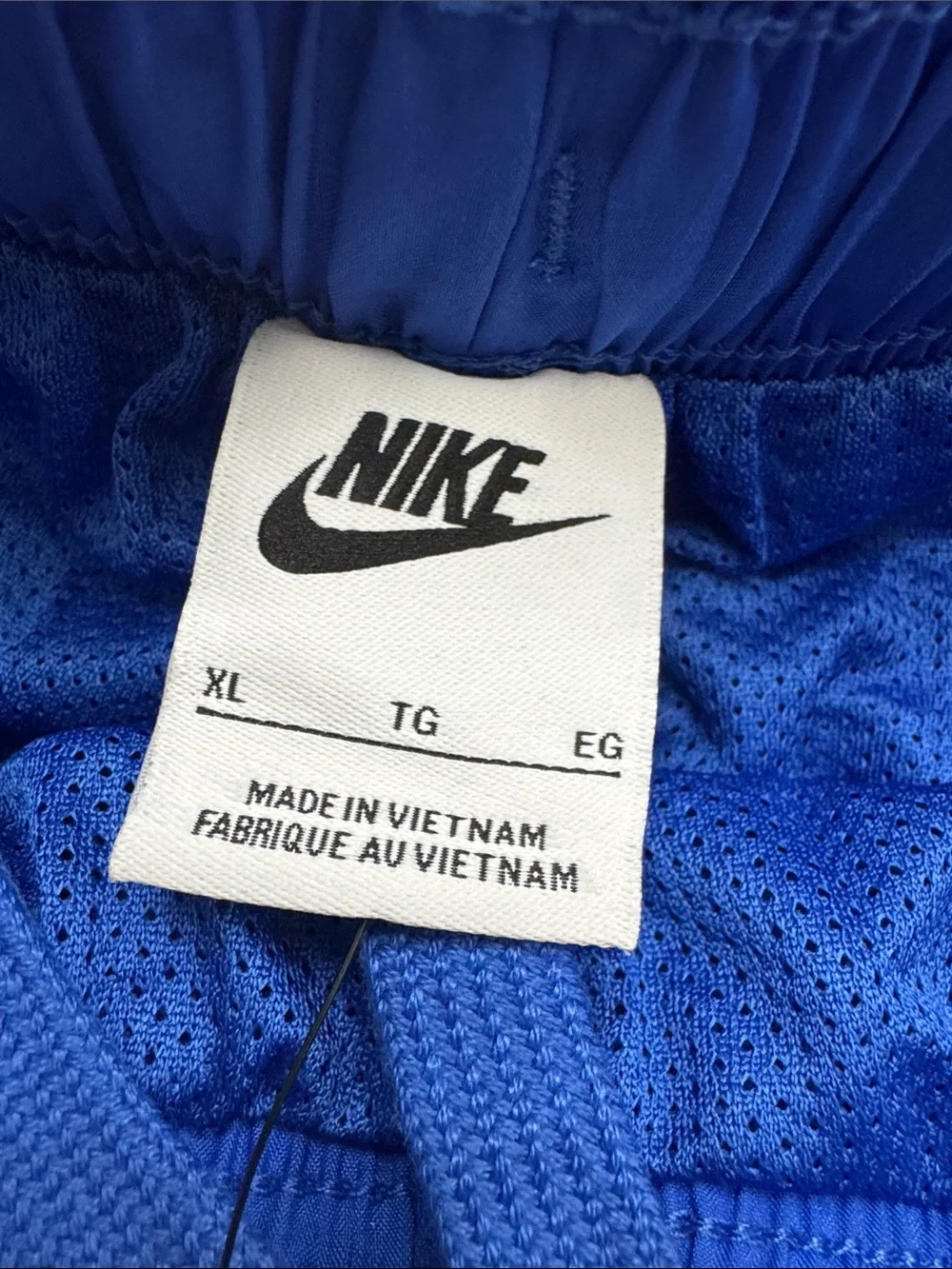 Nike Men’s Royal Blue Athletic Shorts with White Logo